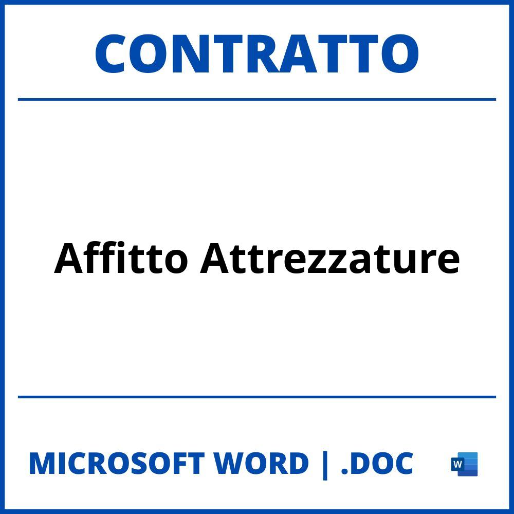 Fac Simile Contratto Di Affitto Attrezzature