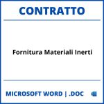 Fac Simile Contratto Di Fornitura Materiali Inerti