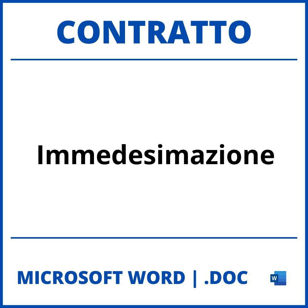 Fac Simile Contratto Di Immedesimazione