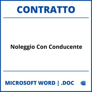 Fac Simile Contratto Di Noleggio Auto Senza Conducente