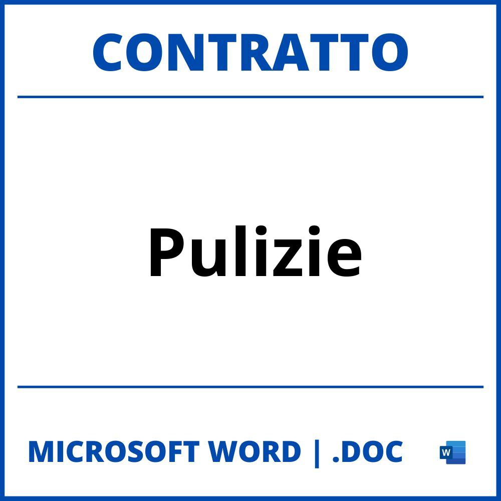 Fac Simile Contratto Di Pulizie