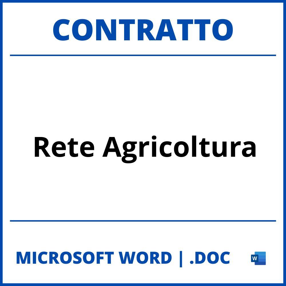 Fac Simile Contratto Di Rete Agricoltura