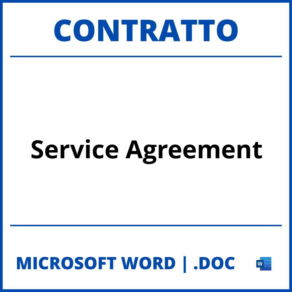 Fac Simile Contratto Di Service Agreement