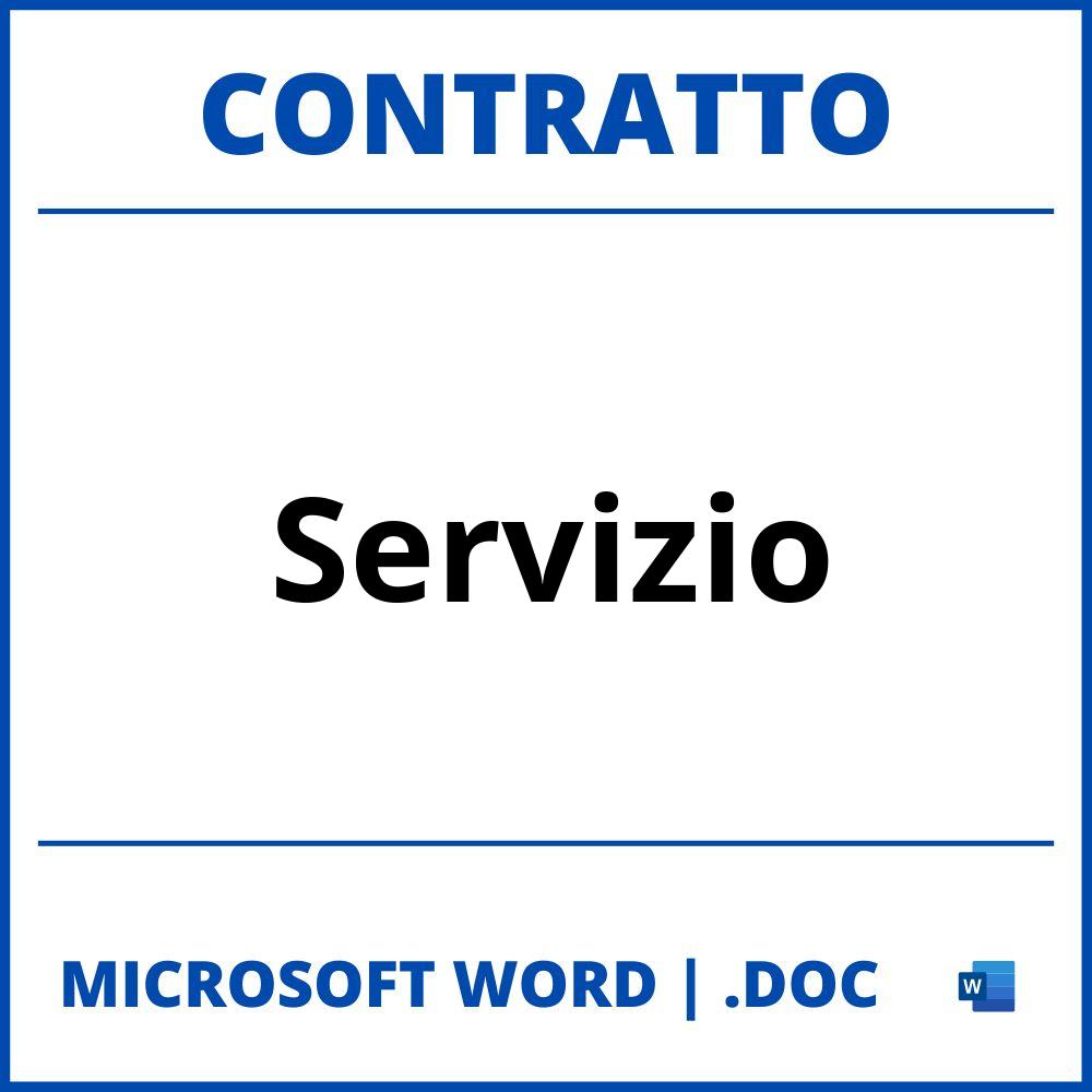 Fac Simile Contratto Di Servizio