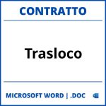 Fac Simile Contratto Di Trasloco