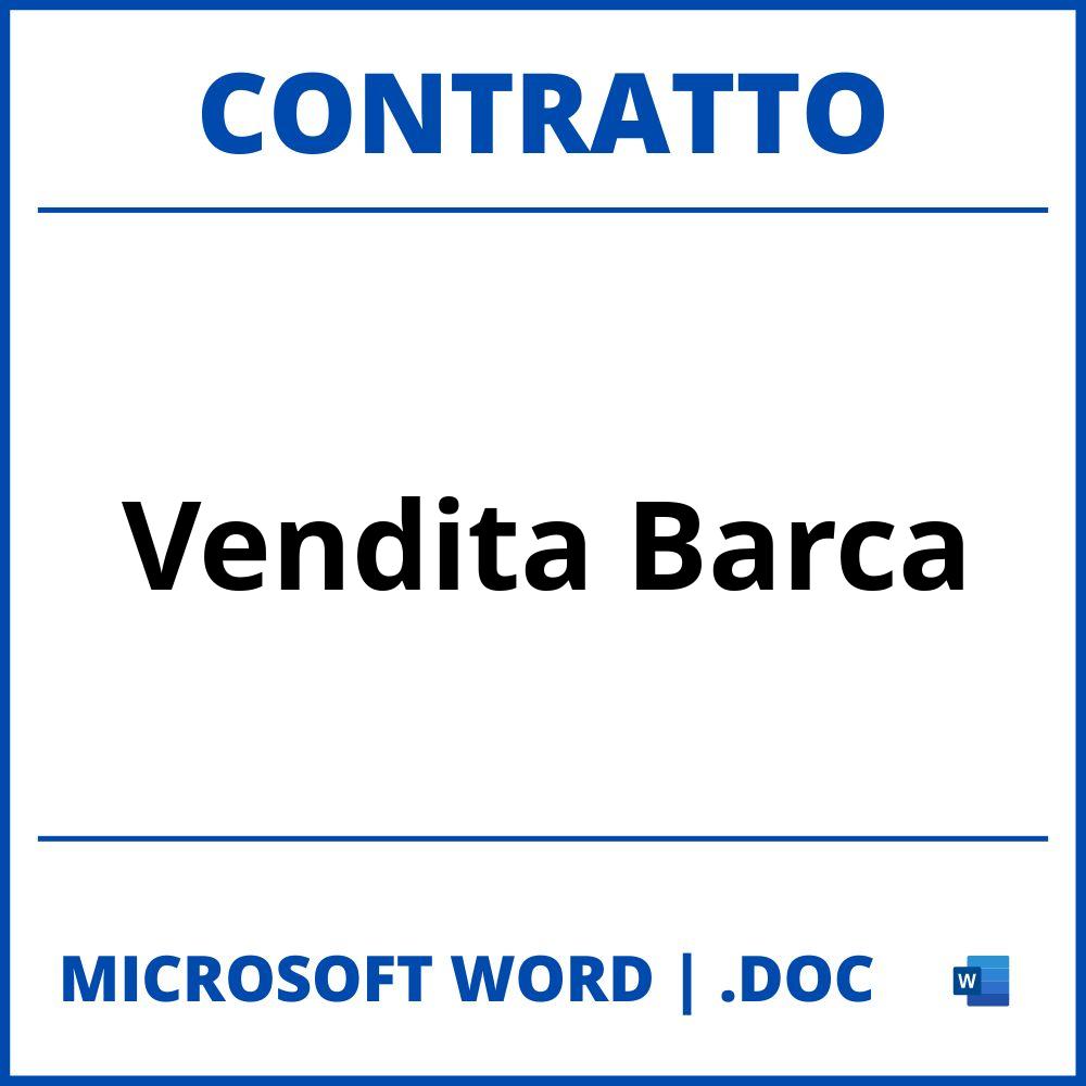 Fac Simile Contratto Di Vendita Barca