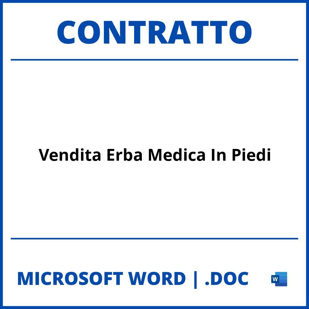 Fac Simile Contratto Di Vendita Erba Medica In Piedi