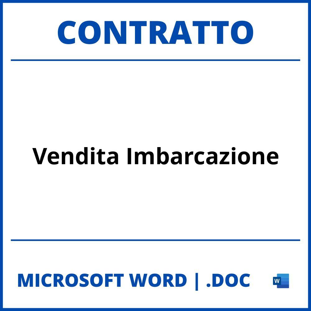 Fac Simile Contratto Di Vendita Imbarcazione