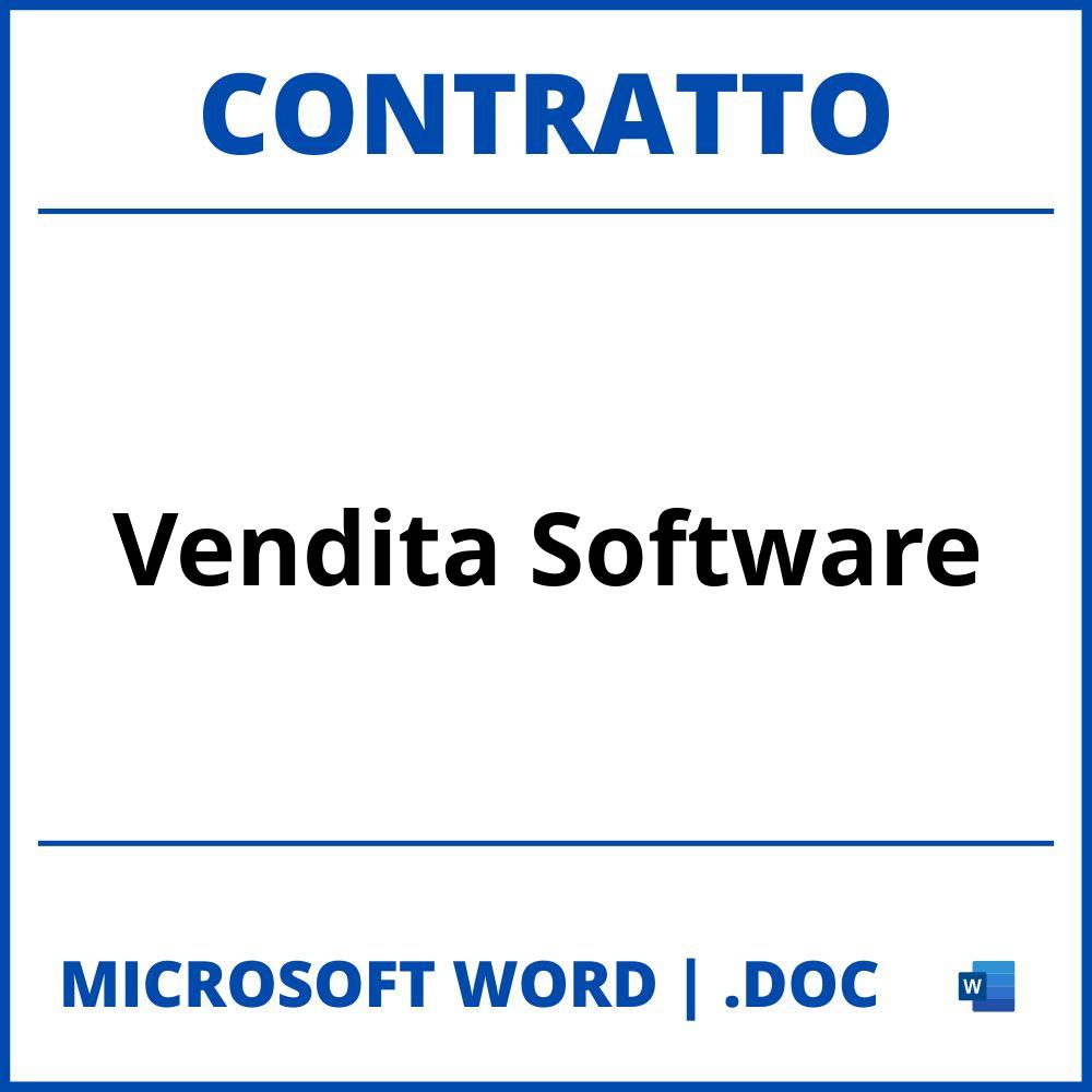 Fac Simile Contratto Di Vendita Software